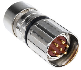 Złącze wielostykowe przemysłowe 7-pinowe M23 Montaż na kablu Wtyczka Lapp