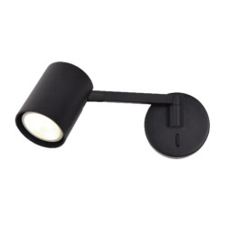 Kinkiet z wysięgnikiem Snow czarny 1xGU10 Light Prestige