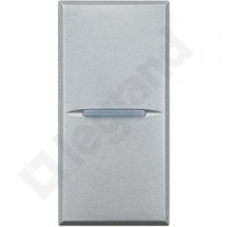 AXOLUTE - Przycisk jednobiegunowy NO 10A (zaciski śrubowe) 1 moduł AXIAL aluminium HC4005N