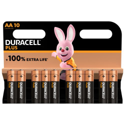 Baterie AA Duracell 1.5V Alkaliczny, dwutlenek magnezu AA Duracell Plus