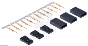 Pololu JR Connector Pack, Male