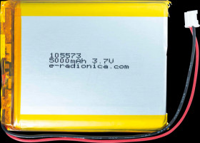333288 Lithium-ion battery, SOLDERED 333288, 5000 mAh, 3.7 V