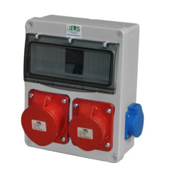 Zestaw zasilający MIKO-8M 32A/5P + 16A/5P + 2x230V IP44 E901308013