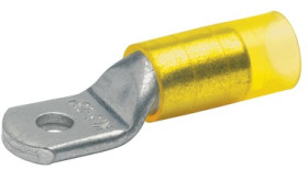 Insulated tube cable lug, 70 mm², 6.5 mm, M6, yellow, 607R6