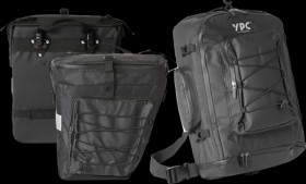 BG01003BKBK "Voyager" 3 in 1 bicycle bag for luggage carrier XXL, 65L, 55x50