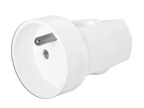 GNIAZDO G-10 Z UZIEMIENIEM BIAŁE NA PRZEWÓD