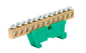 Listwa zaciskowa zerowa 12x16mm2 zielona TH 35-12/Z