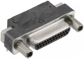 Złącze D-Sub 25-pinowe Męski Pionowy Montaż na płytce drukowanej raster 1.27mm Złoto