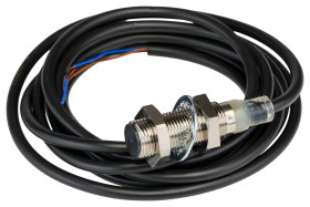 Czujnik zbliżeniowy M12 Indukcyjny 4 mm Omron Wpuszczany 12 → 24 V DC długość 30mm Gwintowany
