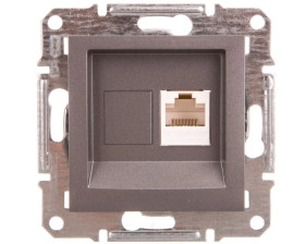 ASFORA Gniazdo komputerowe kat.6 UTP bez ramki stal EPH4700162