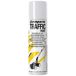Farba do malowania linii, znakowania jezdni biała 500ml spray AMPERE TRAFFIC PAINT