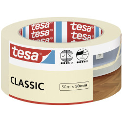 tesa 52807-00000-03 classic Masking Tape white 50m x 50mm solvent-free