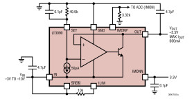 –36V, 600mA Negative Linear Regulator with Programmable Current Limit
