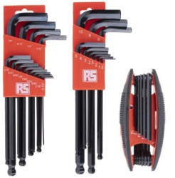 Zestaw kluczy imbusowych, 33 szt. 1.5 mm, 2.0 mm, 2.5 mm, 3.0 mm, 4.0 mm, 5.0 mm, 6.0 mm, 8.0 mm, 10.0 mm, 1/4 in, 1/8