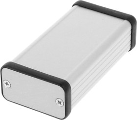Aluminum enclosure, (L x W x H) 80 x 45 x 25 mm, natural, IP54, 1455D801