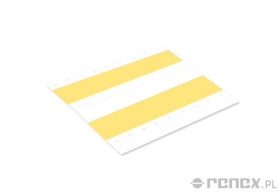 Łączniki żółte, samoprzylepne do taśm z komponentami SMD 16mm/op 500szt./2w1