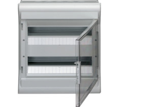 Rozdzielnica hermetyczna natynkowa 24 modułowa 2x12M drzwi transparentne IP65 vector II VE212L HAGER