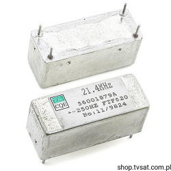 FTF620 F=21.40MHz BP=250Hz Crystal Filter THT TEMEX