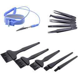 Quadrios 25EC168 ESD Wrist Strap Blue 10 mm Stud Socket Grounding