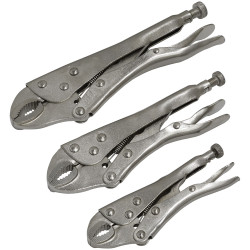 Siegen S0463 Locking Pliers Set 3pc
