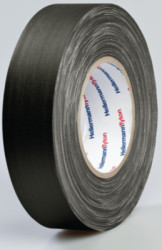 Fabric tape, 50 x 0.31 mm, cotton, black, 50 m, 712-00904