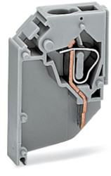 Transformer terminal, 1 pole, straight, 25 A, 800 V, spring-cage connection, 711-151