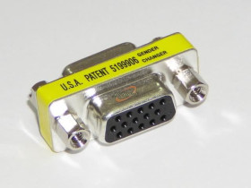 KOMPUTEROWE PRZEJŚCIE HDB15 GNIAZDO/GNIAZDO VGA