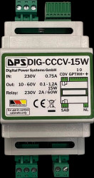 DIG-CCCV-15W-VAR Switching power supply, rail mounting, 10 W, 10 - 60 V, 1.2 A, p