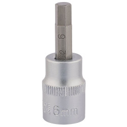 Draper Expert 16284 3/8&quot; Sq. Dr. Socket with Hexagonal Bit (6mm)