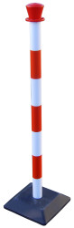 Słupek Słupek odgradzający Ø 50mm wysokość bariery 1m Red, White
