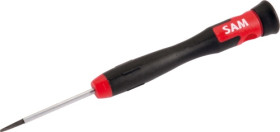 Wkrętak precyzyjny rozmiar końcówki: 3 mm, grot Płaska SAM długość ostrza: 50 mm Wkrętak precyzyjny