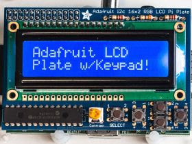 Adafruit Blue&amp;White 16x2 LCD+Keypad Kit for Raspberry Pi
