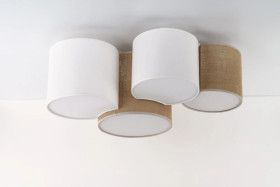 Lampa sufitowa boho z czterema kloszami MONA JUTA na E27 5908 TK Lighting