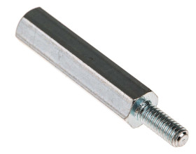 Kołek dystansowy gwint M4 x M4 długość 30mm Stalowe Męski/żeński Sześciokątny RS PRO