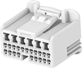 Socket, unequipped, 26 pole, straight, 3 rows, natural, 1746863-1