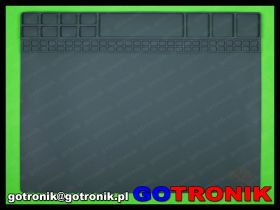 Mata silikonowa: 40cm x 30cm SZARA