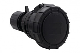 Gniazdo siłowe przenośne 16A 5p 380V-415V /FE/ IP67 czarne