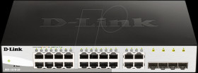DGS-1210-20/E Switch, 20-Port, Gigabit Ethernet, 4x RJ45/SFP