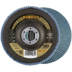 Rhodius 210484 LSZ F3 Flap Disc 125mm Zirconium-Aluminium Oxide