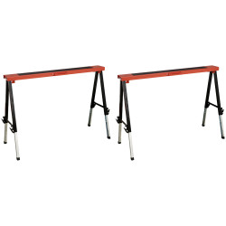 Sealey FTAL12 Fold Down Trestle with Adjustable Legs - Pair