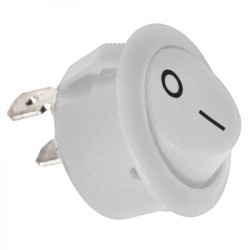 MR2110R5WW6NBC Przełącznik kołyskowy stabilny okrągły biały ON-OFF