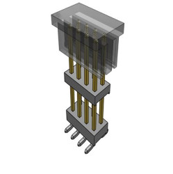 Listwa stykowa PCB 8-pinowe TW raster: 2 mm Prosty 2-rzędowe Samtec Powierzchnia Bez osłony