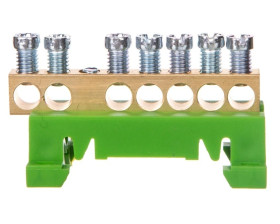 PE7 zielony 7x16mm2 listwa zaciskowa uziemiająca MAD0007G15