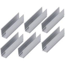 Paulmann 94215 Plug &amp; Shine Lighting Mounting Clips 6pc Rust-Free White