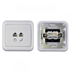 Gniazdo tel.i komputerowe