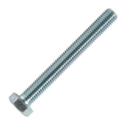 Sealey SS12100 HT Setscrew M12 x 100mm 8.8 Zinc DIN 933 Pack of 10