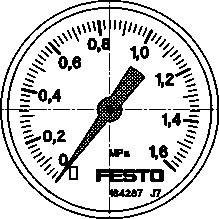 Manometr FESTO MA-50-1,6-G1/4-MPA 192735