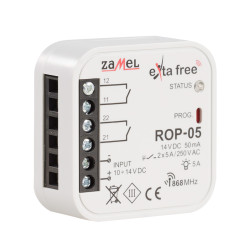 Radiowy odbiornik dopuszkowy 2-kanałowy ROP-05 EXTA FREE