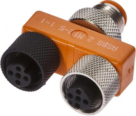 VK001045, rozdzielacz, okablowanie równoległe, 2x M12 5pin, M12 5pin