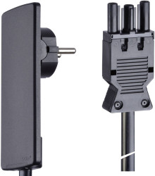 EVOline 151000152100 Kabel sieciowy czarny 1.50 m